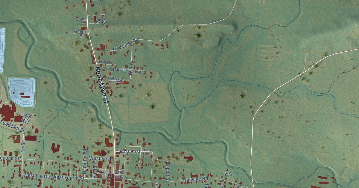 Map of Waldron, Arkansas in 2026