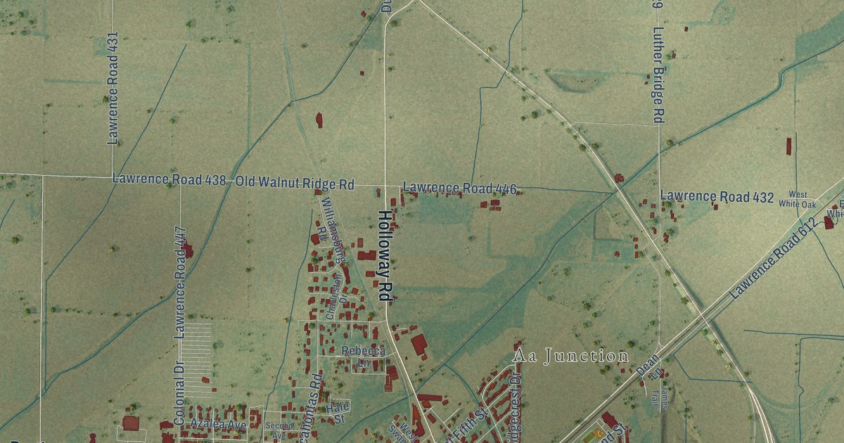 Map of Walnut Ridge, Arkansas in 2026