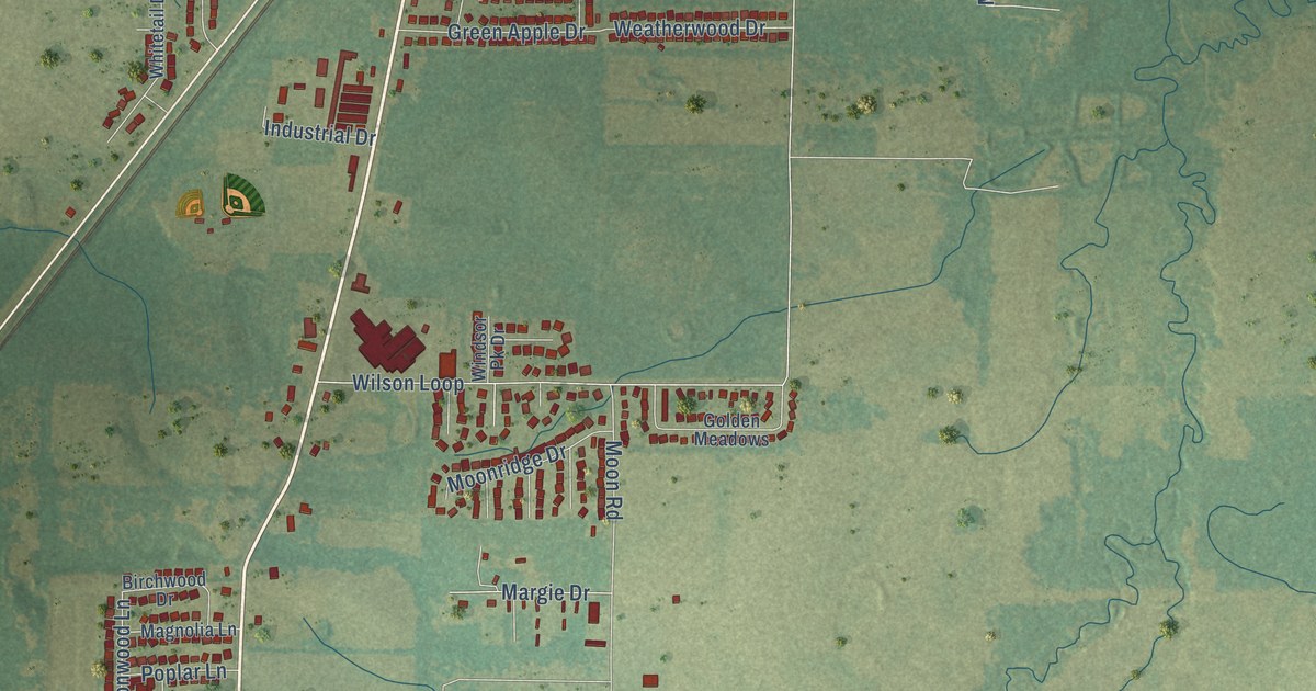 Map of Ward, Arkansas in 2026