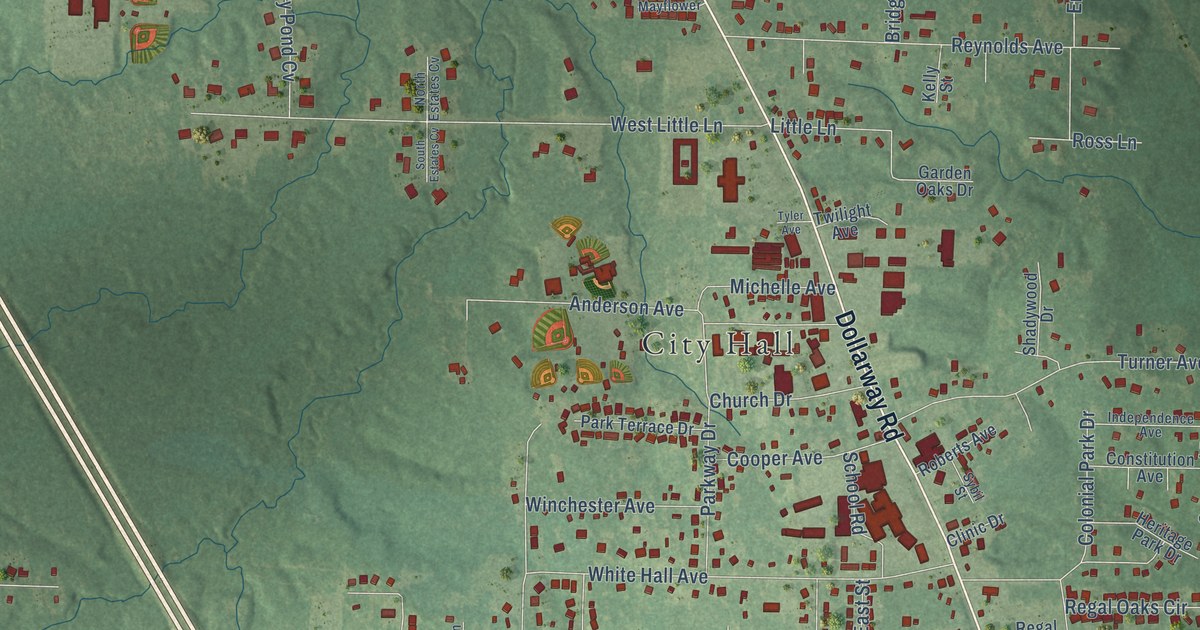 Map of White Hall, Arkansas in 2026