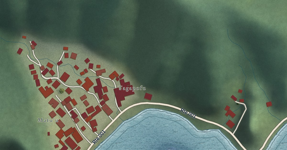 Map of Matu’u, American Samoa in 2026