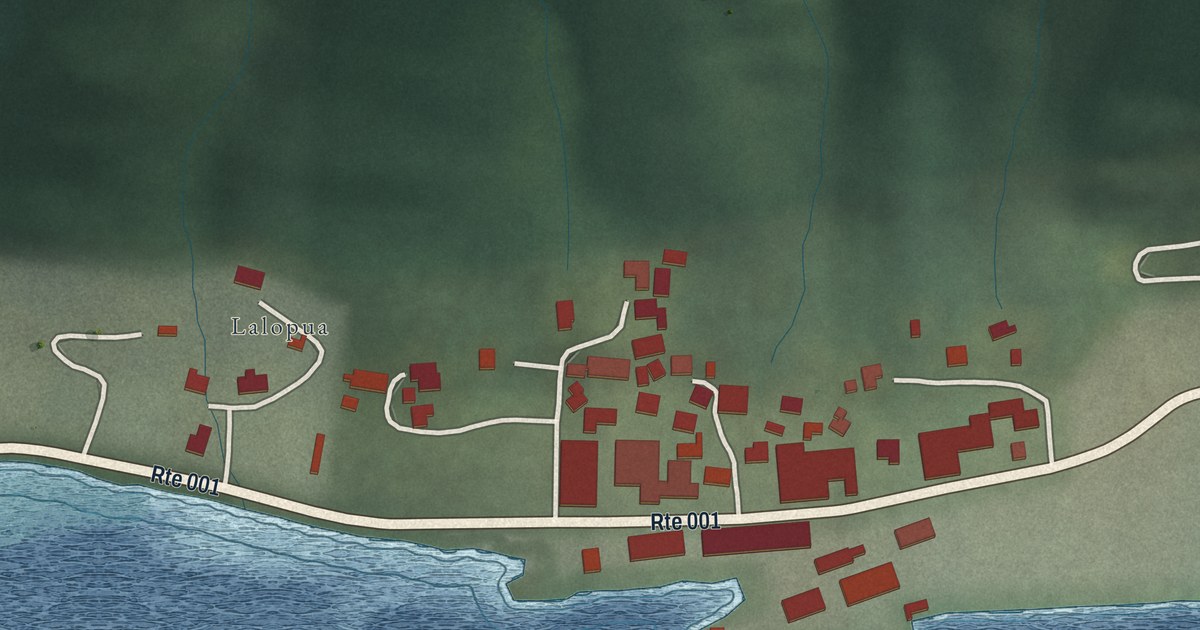 Map of Satala, American Samoa in 2026