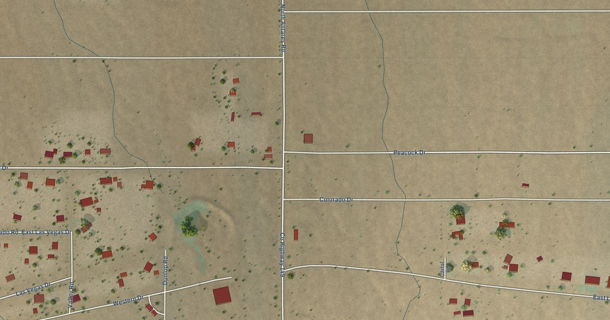 Map of Antares, Arizona in 2026