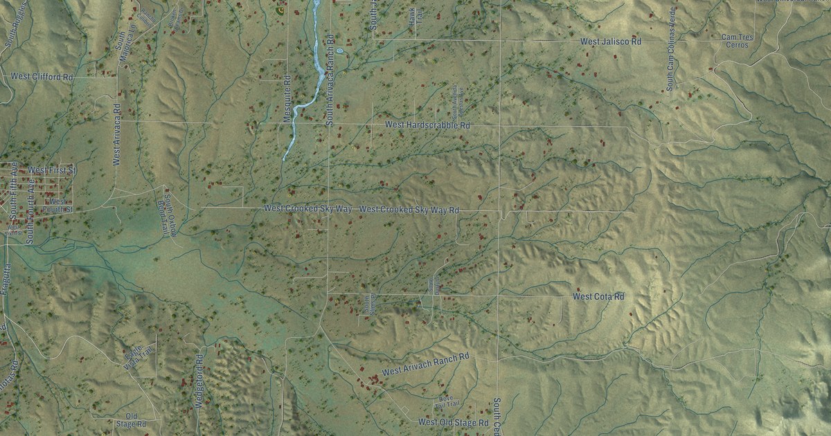 Map of Arivaca, Arizona in 2026