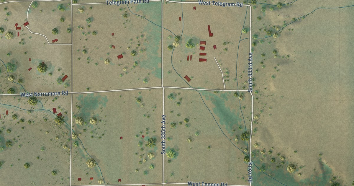 Map of Arlington, Arizona in 2026