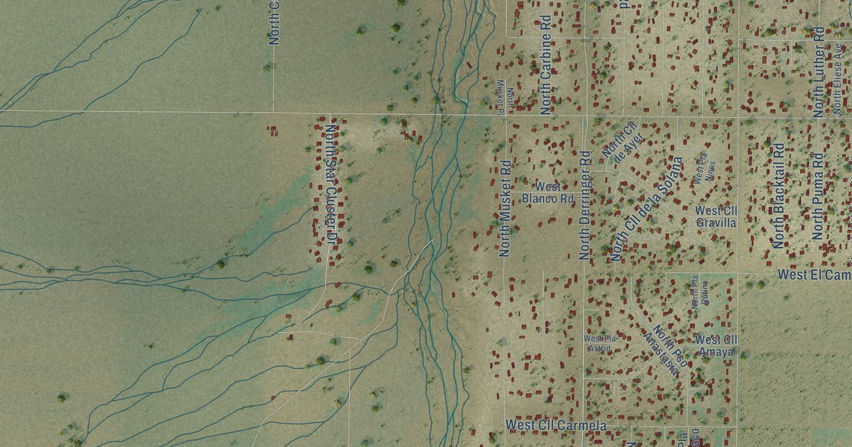 Map of Avra Valley, Arizona in 2026