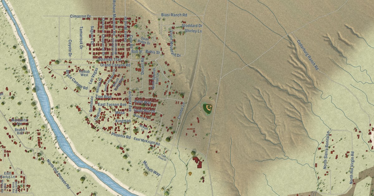 Map of Beaver Dam, Arizona in 2026