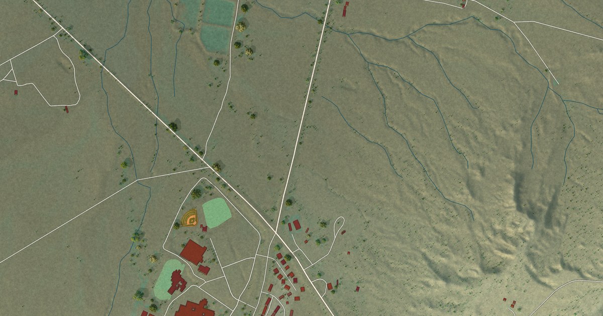 Detailed Map of Burnside, Arizona