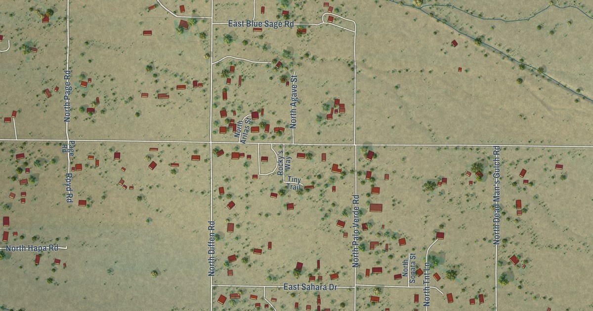 Map of Cactus Forest, Arizona in 2026
