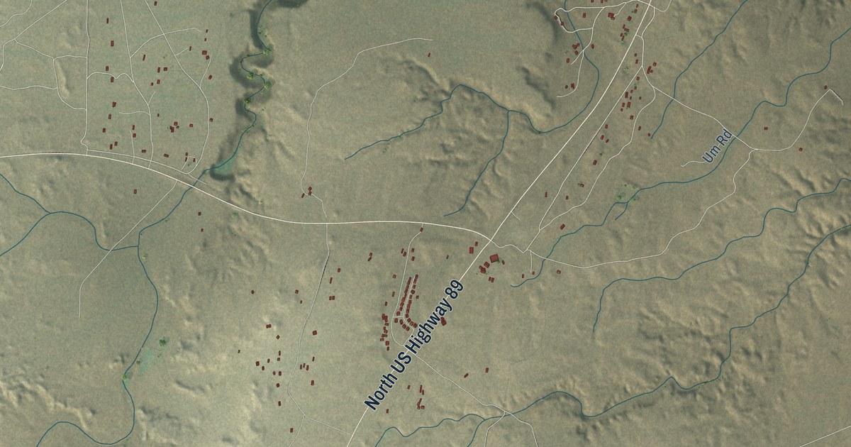 Detailed Map of Cameron, Arizona