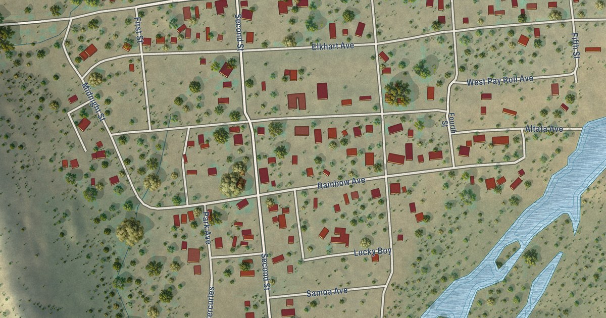 Map of Chloride, Arizona in 2026