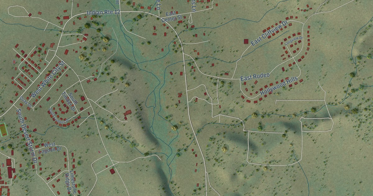 Map of Cibecue, Arizona in 2026