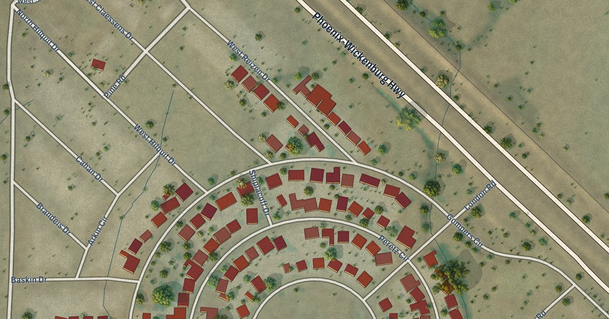 Map of Circle City, Arizona in 2026