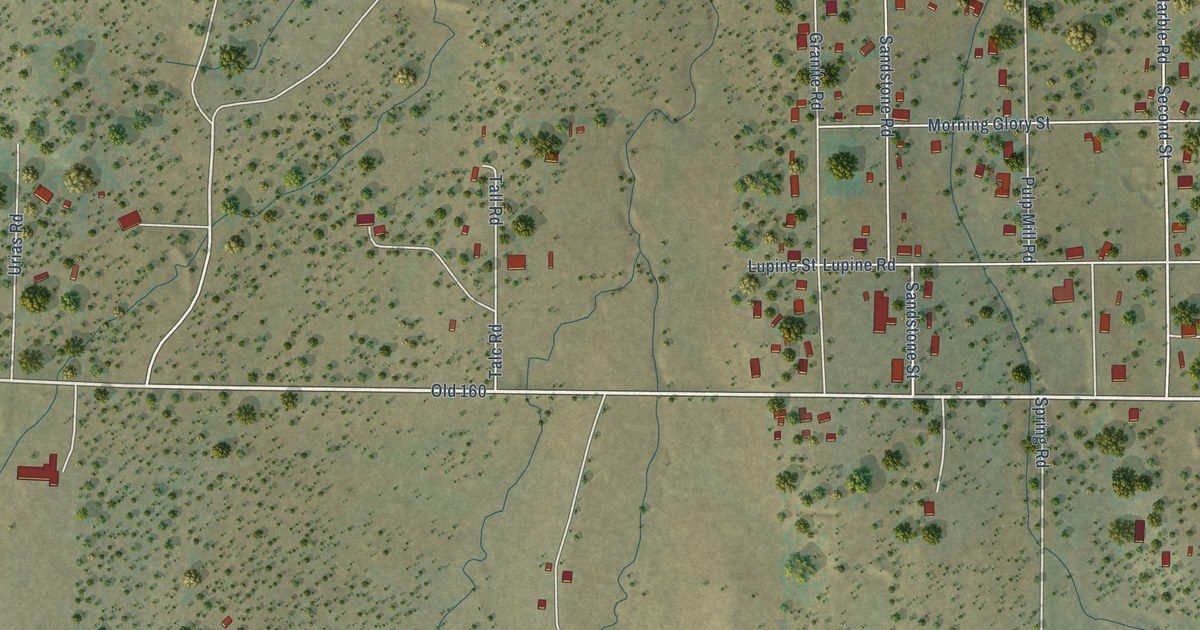 Map of Clay Springs, Arizona in 2026