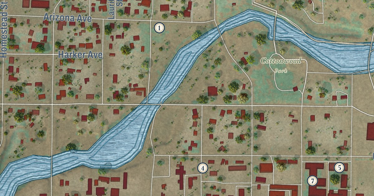 Detailed Map of Colorado City, Arizona
