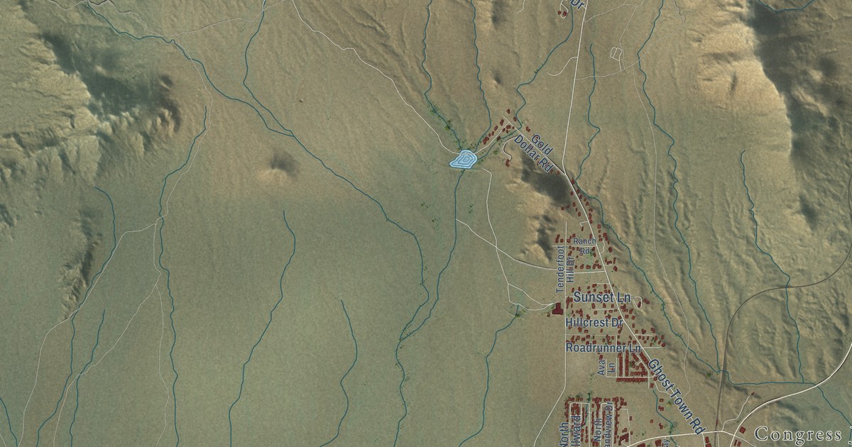 Detailed Map of Congress, Arizona