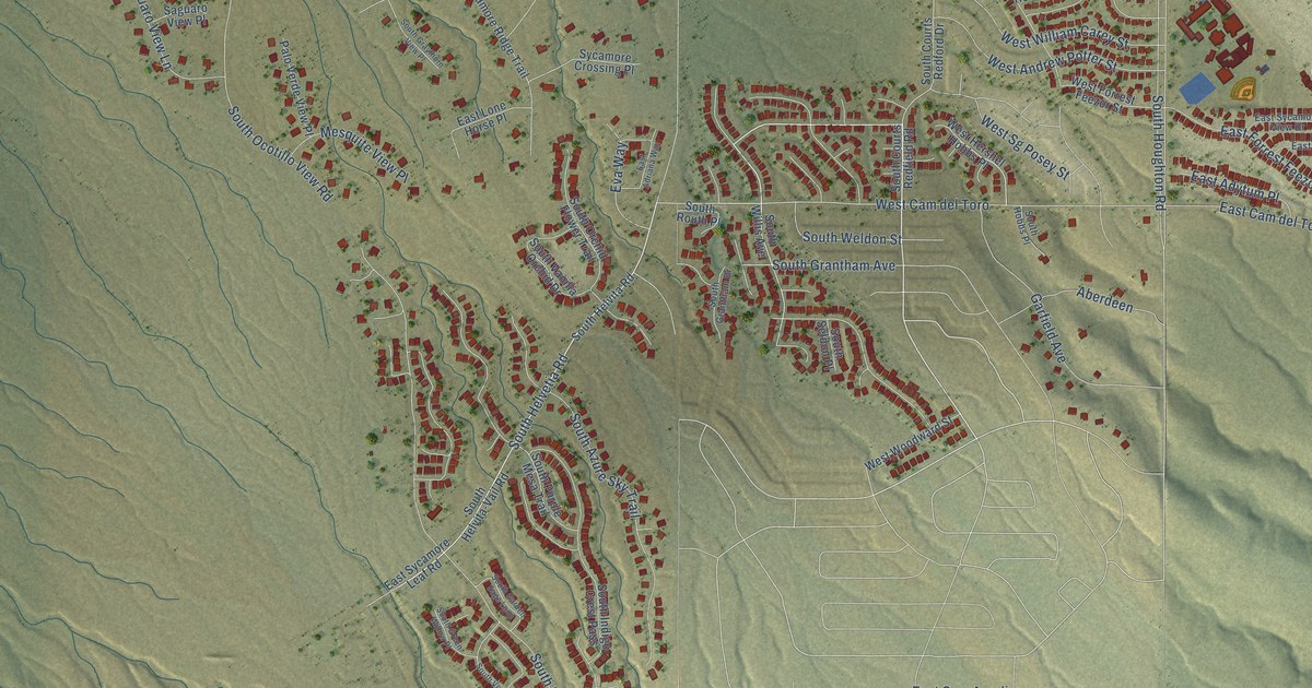Map of Corona de Tucson, Arizona in 2026
