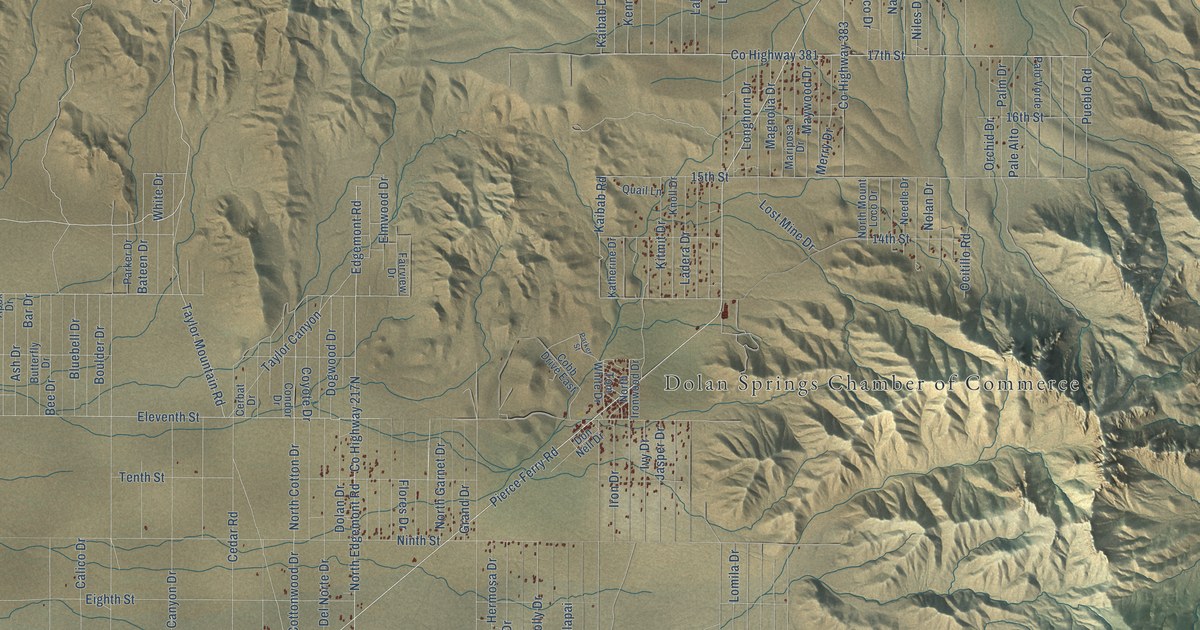 Map of Dolan Springs, Arizona in 2026