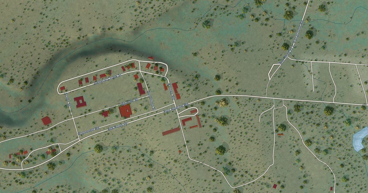Map of Fort Apache, Arizona in 2026