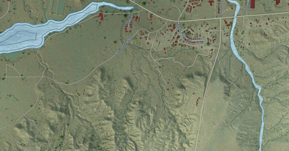 Map of Ganado, Arizona in 2026