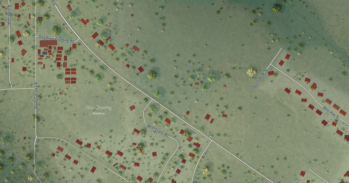 Map of Gila Crossing, Arizona in 2026