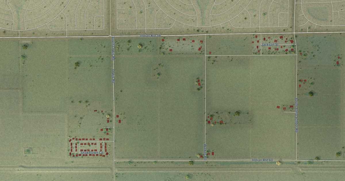 Detailed Map of Goodyear Village, Arizona