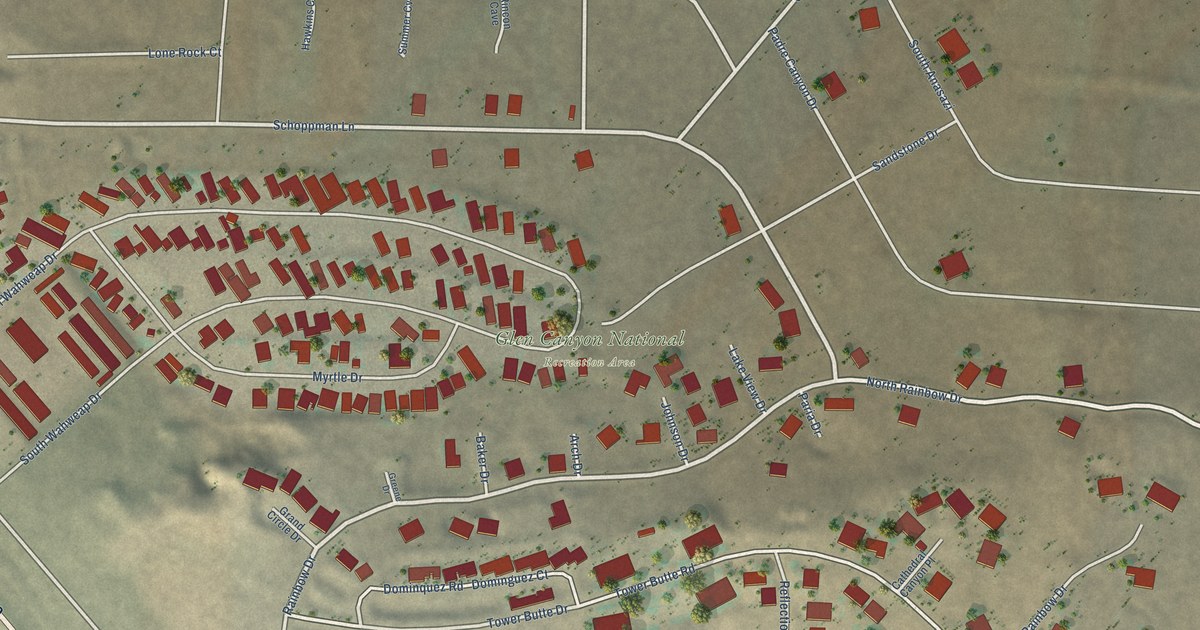 Map of Greenehaven, Arizona in 2026