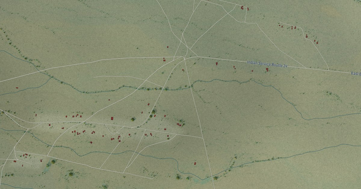 Detailed Map of Gu Oidak, Arizona