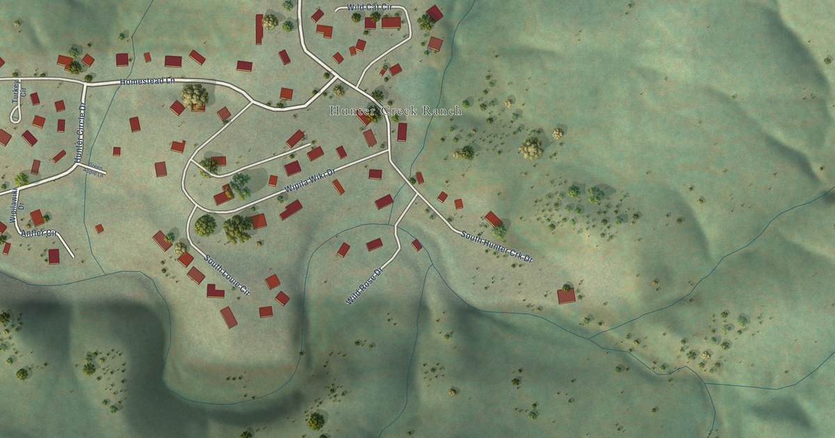 Map of Hunter Creek, Arizona in 2026