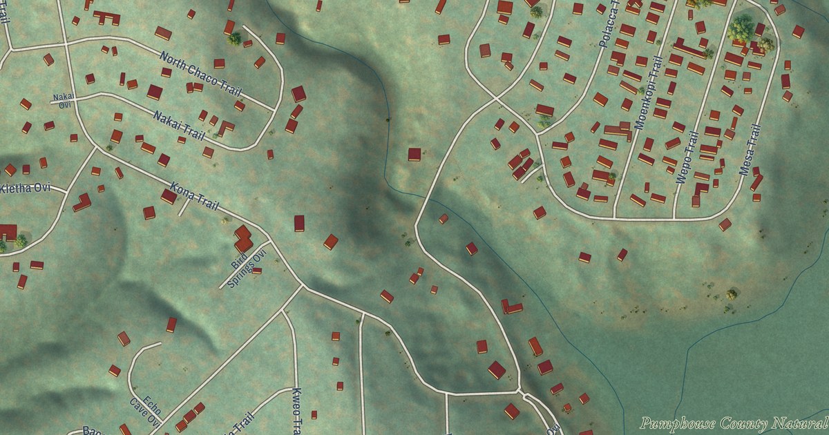 Detailed Map of Kachina Village, Arizona