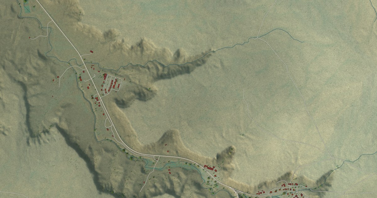 Detailed Map of Keams Canyon, Arizona