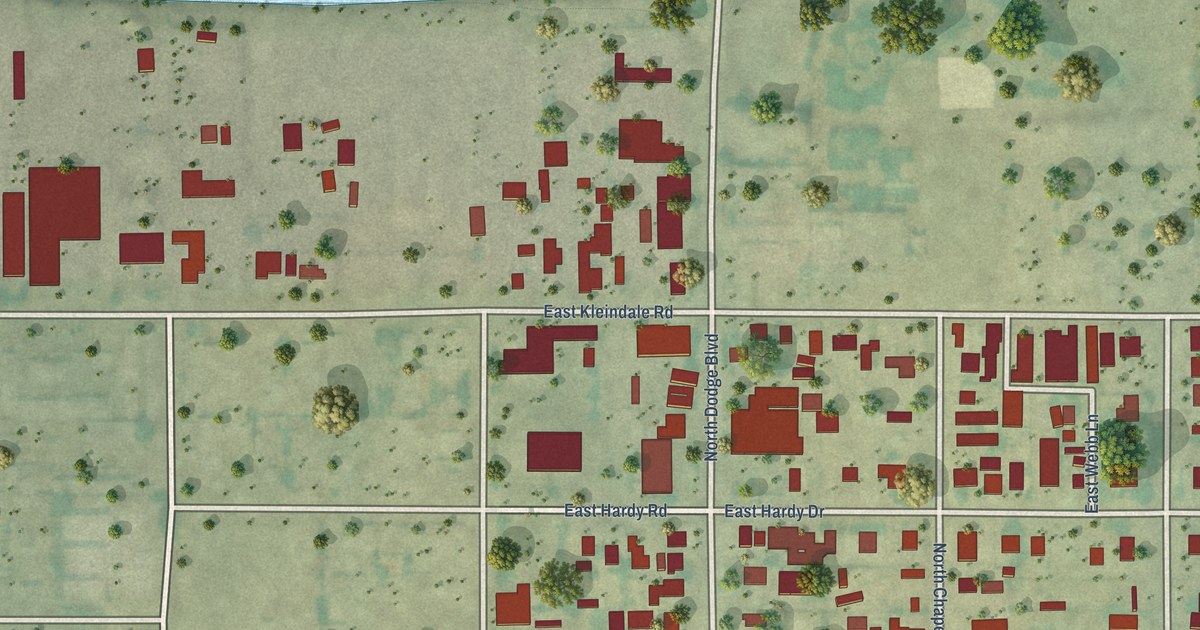 Map of Kleindale, Arizona in 2026