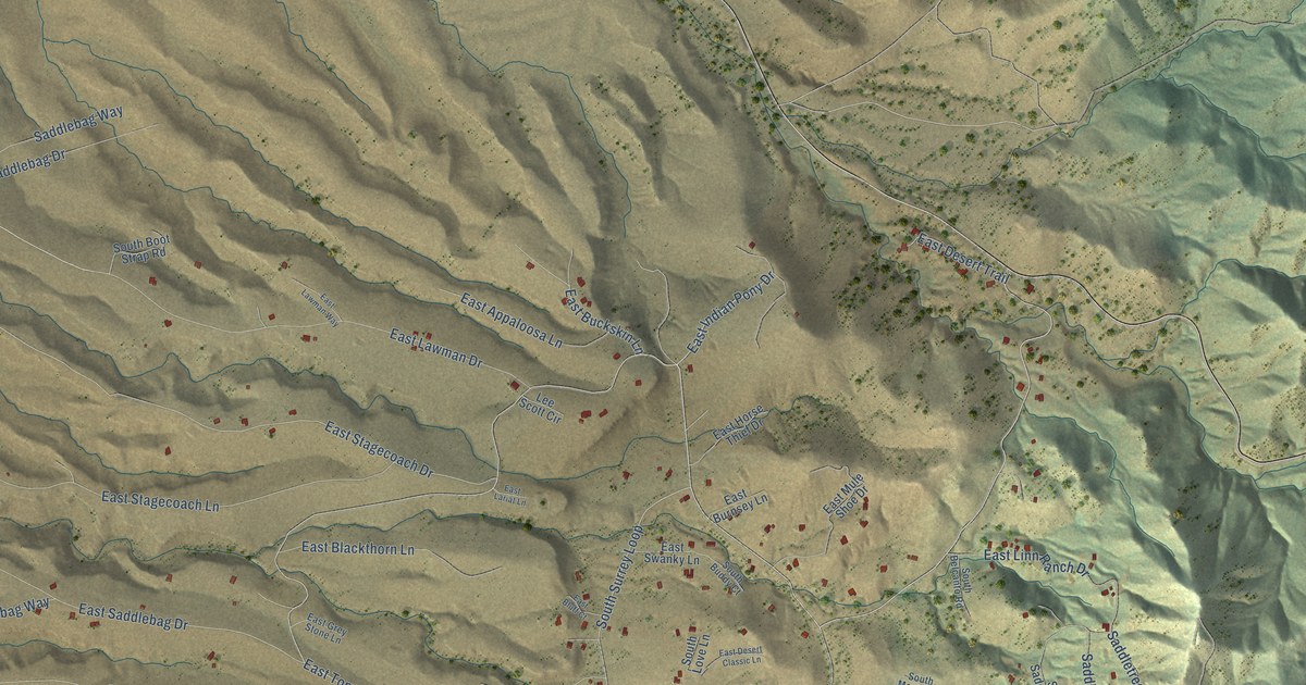 Map of Lazy Y U, Arizona in 2026