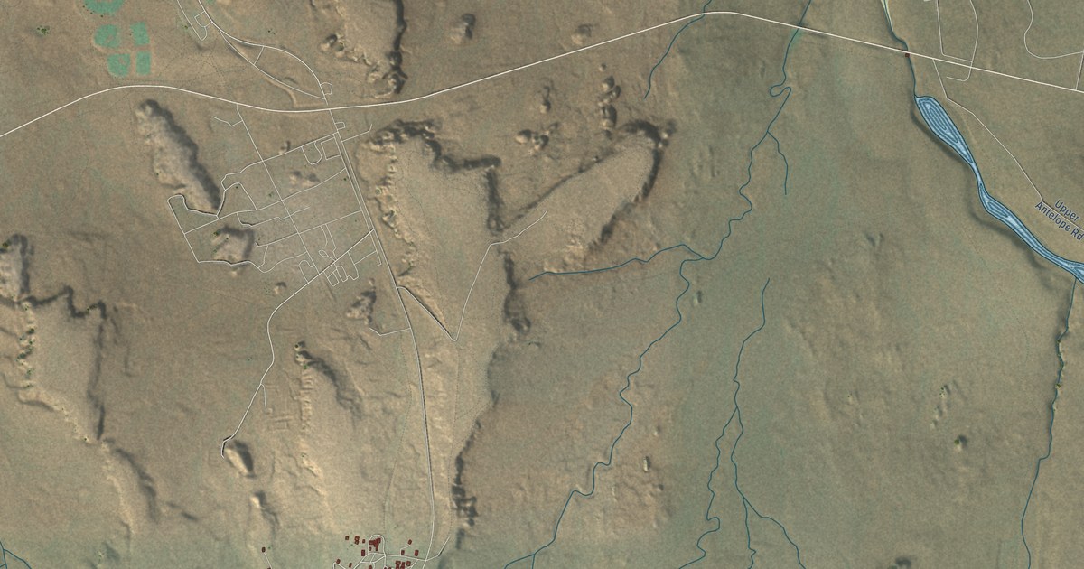 Detailed Map of LeChee, Arizona