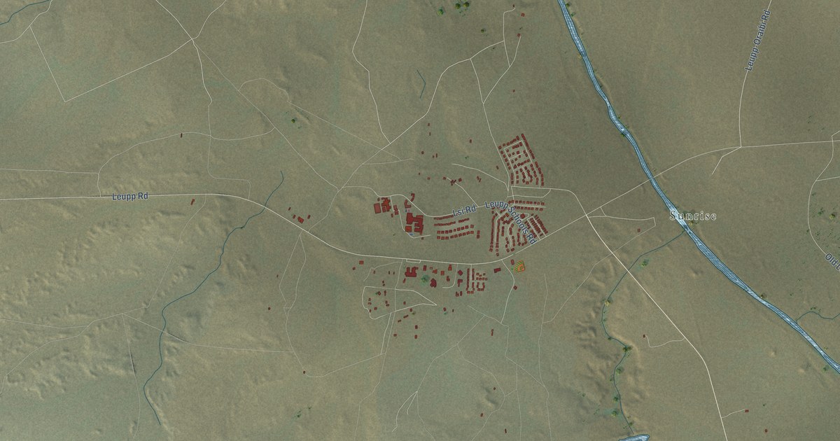 Map of Leupp, Arizona in 2026