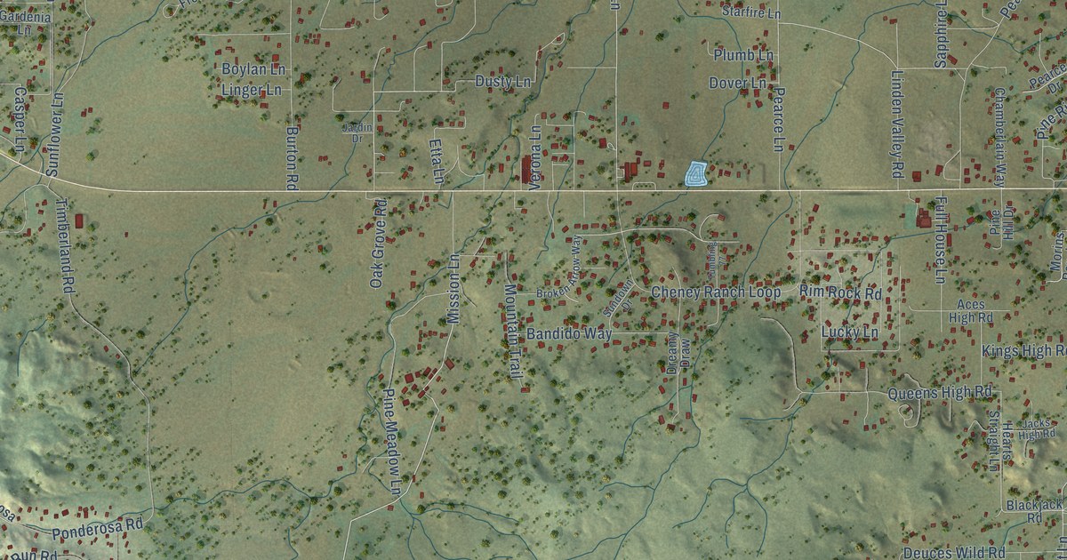 Map of Linden, Arizona in 2026