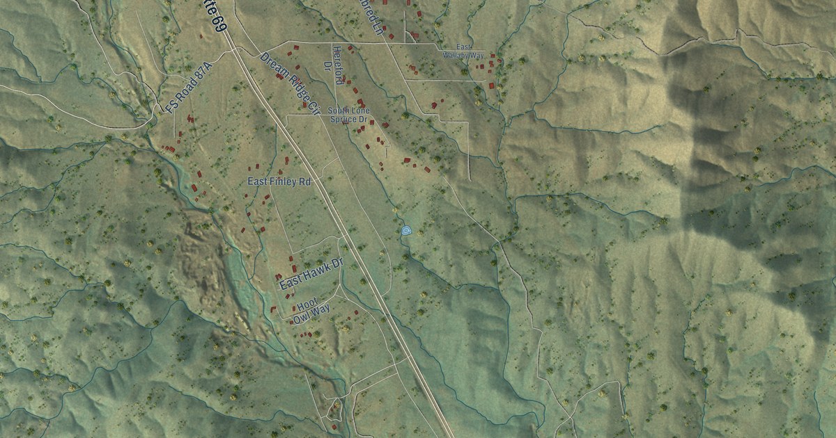Map of Mayer, Arizona in 2026