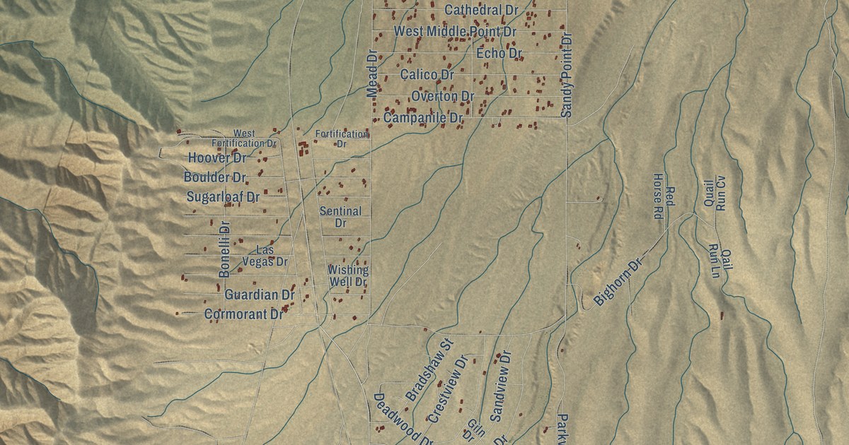 Map of Meadview, Arizona in 2026