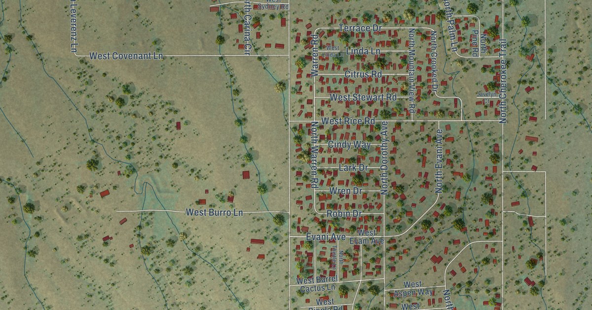 Map of Mescal, Arizona in 2026