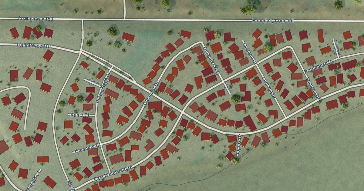 Map of Mesquite Creek, Arizona in 2026