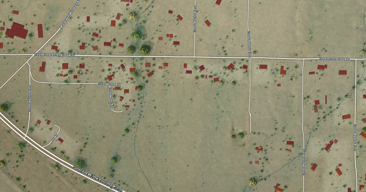 Map of Morristown, Arizona in 2026