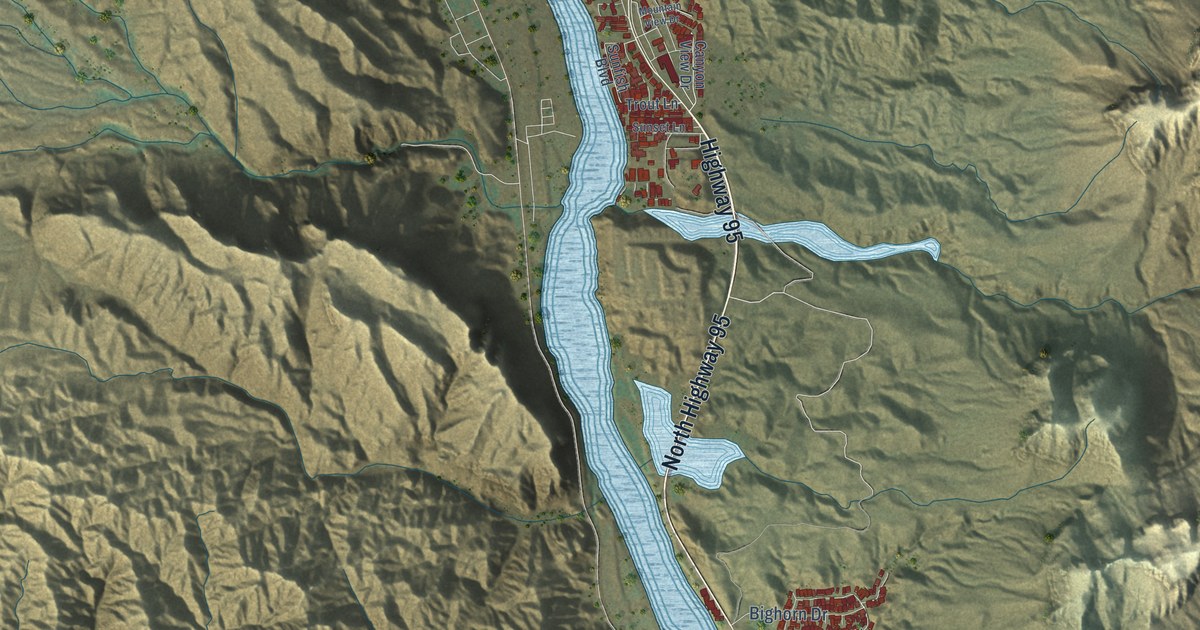 Map of Parker Strip, Arizona in 2026