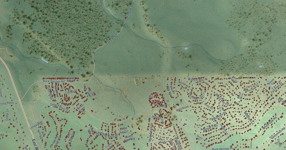 Detailed Map of Pinetop Country Club, Arizona