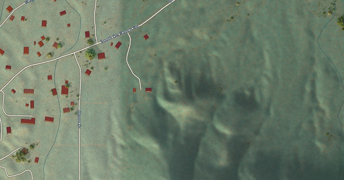 Detailed Map of Pinion Pines, Arizona