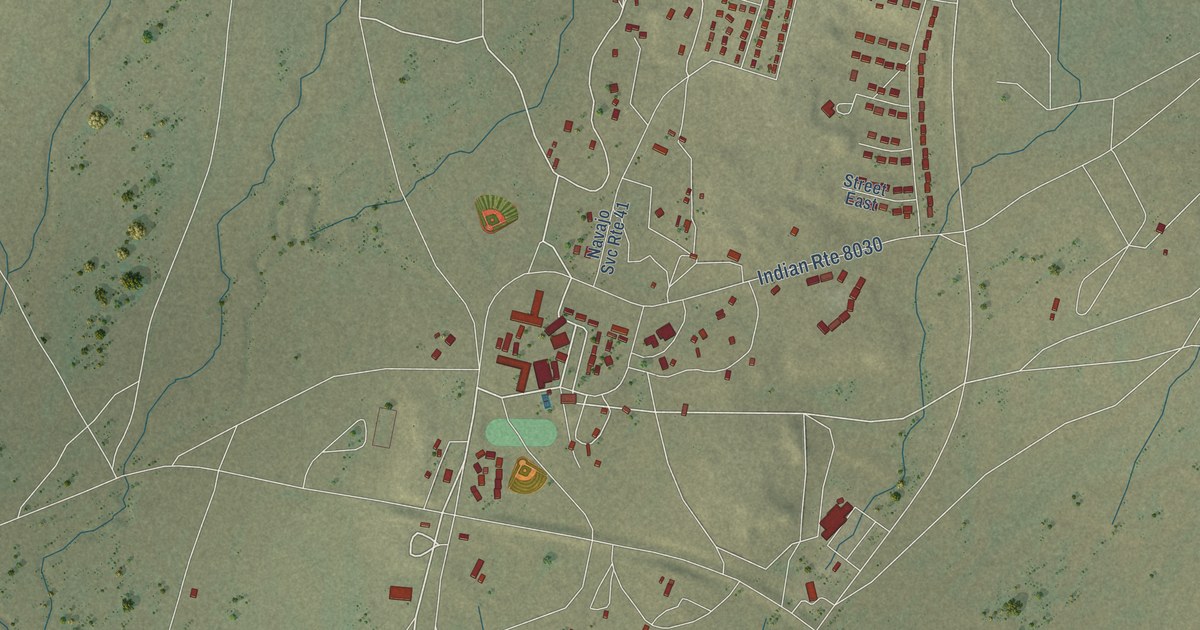 Map of Pinon, Arizona in 2026