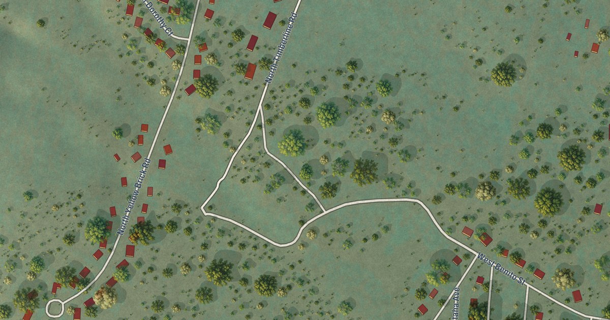 Detailed Map of Rainbow City, Arizona