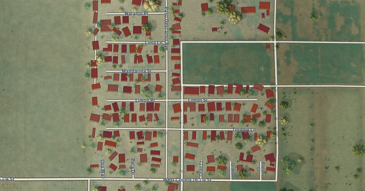 Detailed Map of Rancho Mesa Verde, Arizona
