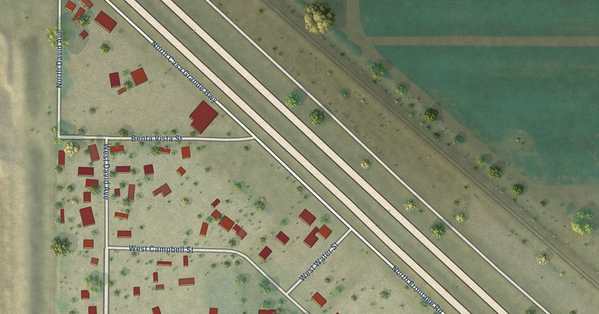 Map of Rillito, Arizona in 2026