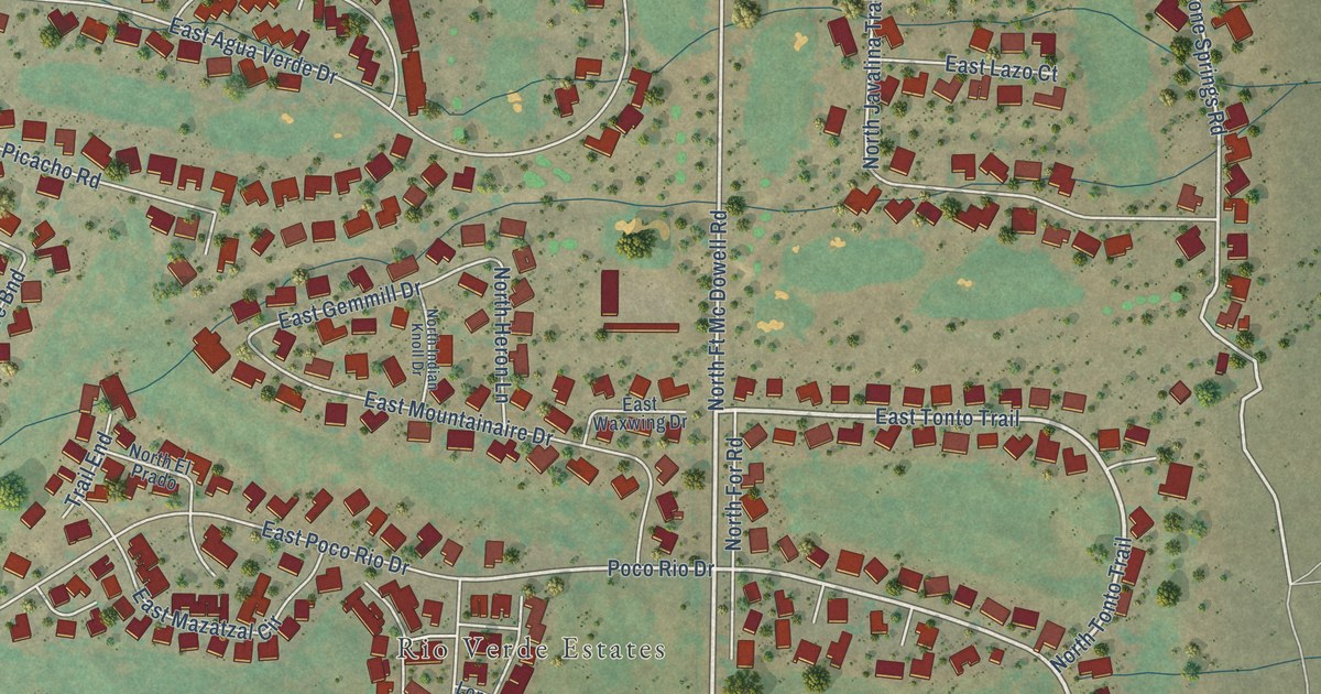 Map of Rio Verde, Arizona in 2026