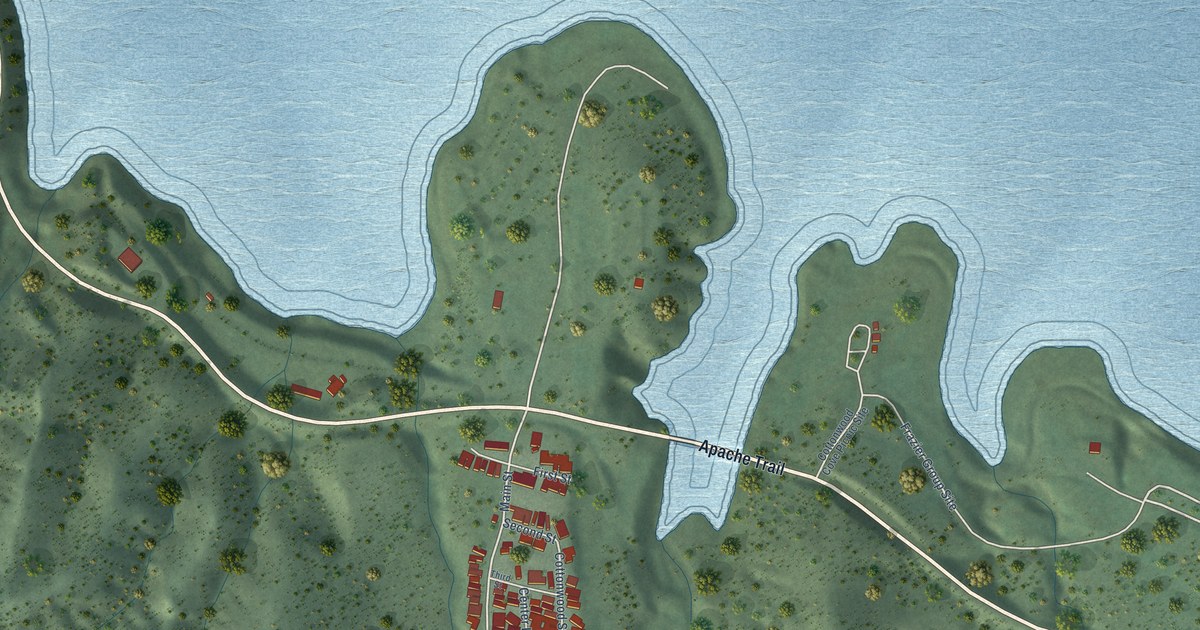 Map of Roosevelt, Arizona in 2026